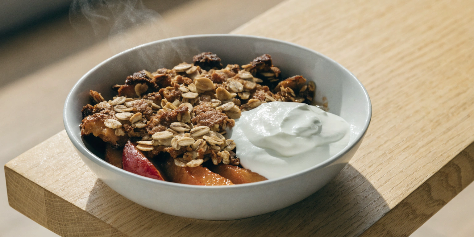 Peach Breakfast Crumble